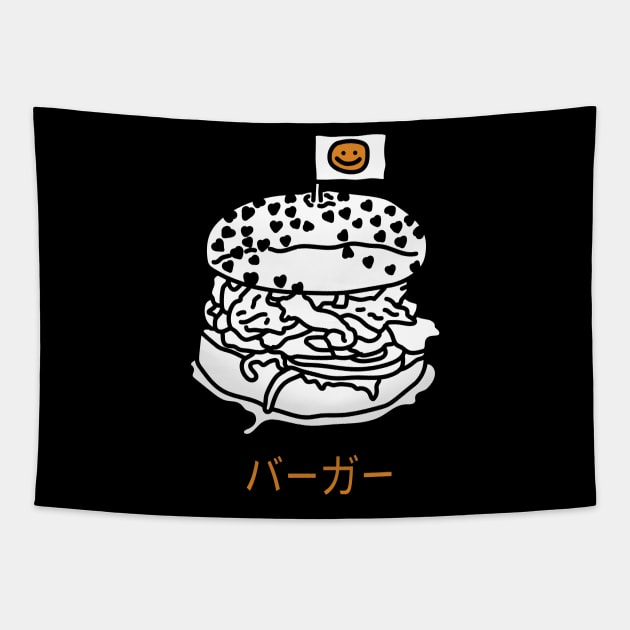 Burger Lovers Tapestry by kalemstudio