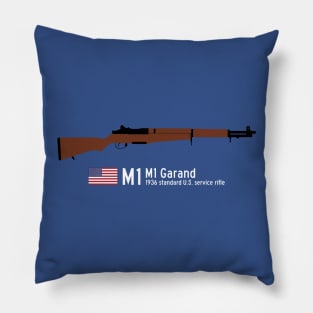 M1 Garand 1936 standard U.S. service rifle historical U.S. weapon white Pillow