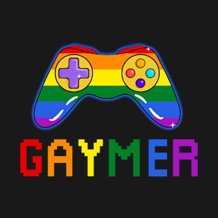 Gaymer LGBTQ Gay Pride Month Gamer T-Shirt