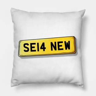 SE14 NEW New Cross Number Plate Pillow