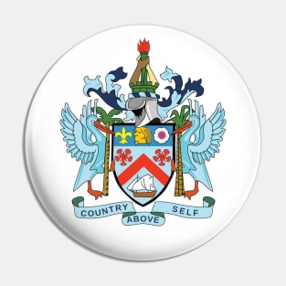 St Kitts and Nevis Coat of Arms Pin