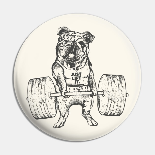 English Bulldog Lift Pin by huebucket