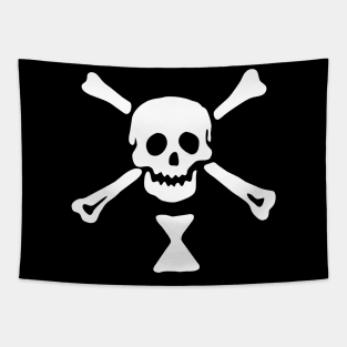 Pirate Flag - French Pirate Emanuel Wynn - Skull Jolly Roger Flag Tapestry