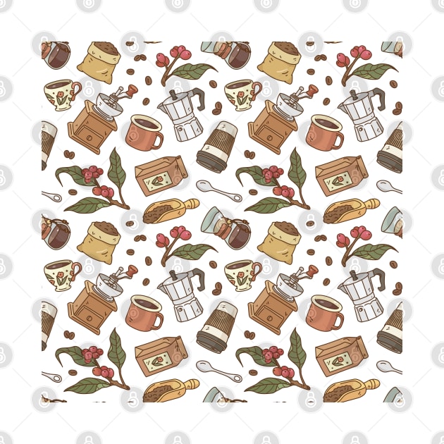 Coffee Time Pattern by Noristudio