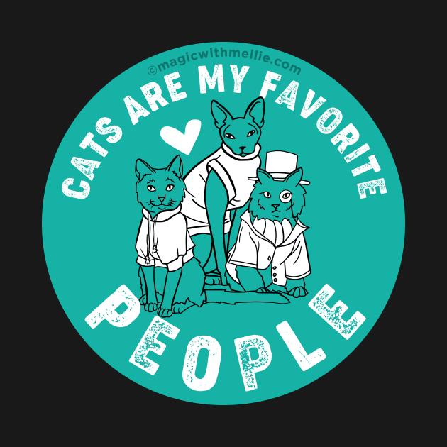 Cats are My Favorite People — Original Illustration series by mellierosetest