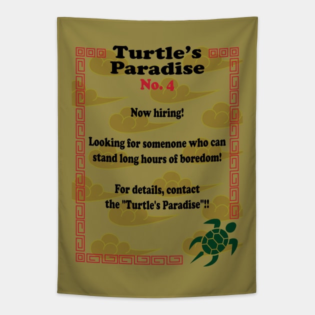 Turtle's Paradise Flyer No. 4 Tapestry by inotyler