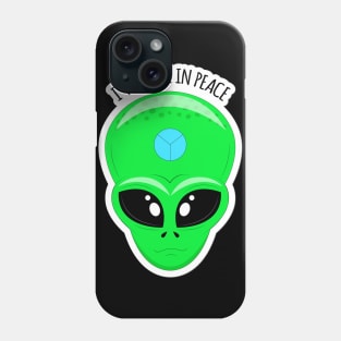 Alien face-I have come in peace Phone Case