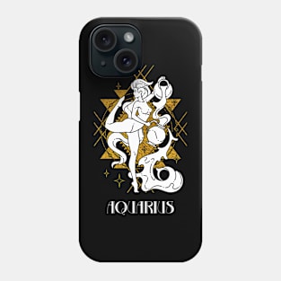 Aquarius zodiac sign Phone Case