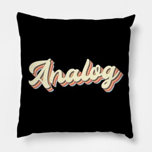 Analog Vintage Aesthetic Pillow