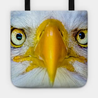 Bald eagle head Tote