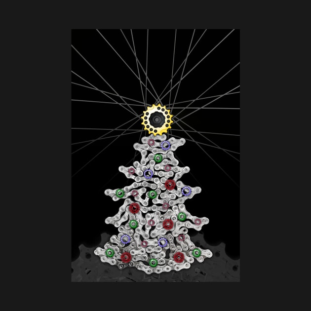 Bike Chain Cycling Christmas Tree by NeddyBetty