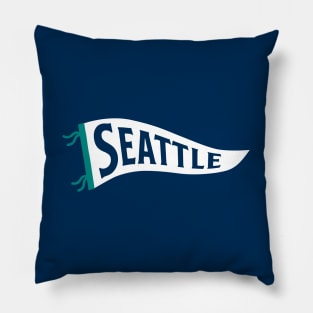 Seattle Pennant - Navy Pillow