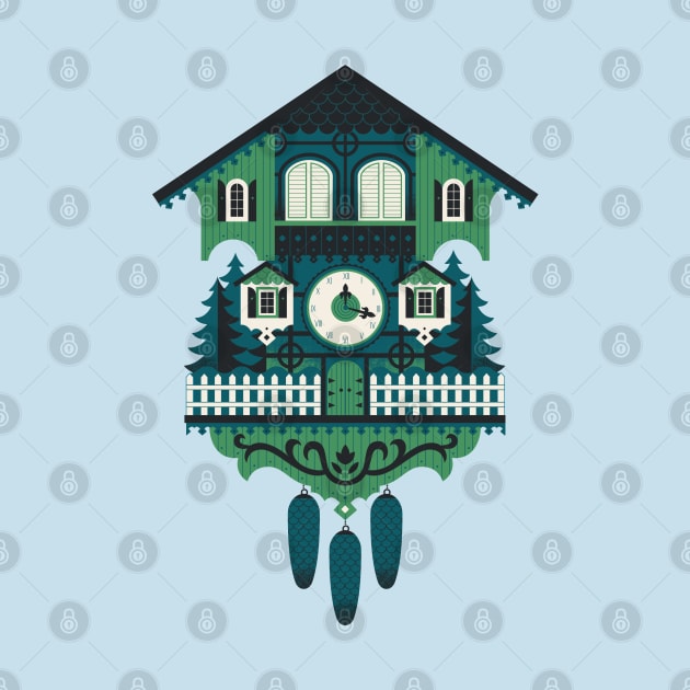 Cuckoo Clock by Lucie Rice Illustration and Design, LLC