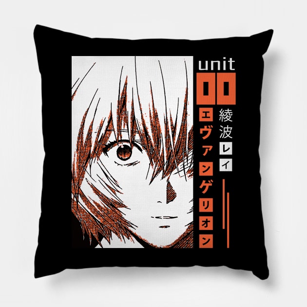 Rei-00 Ayanami Evangelion Pillow by Kaniart