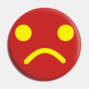 Sad Minifig Face Pin