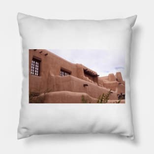 Adobe and clouds Pillow