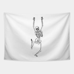 Skeleton Dance - Halloween Party Skeleton Tapestry