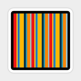 minimalist colorful stripe pattern Magnet