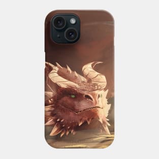 Red Dragon Print Phone Case