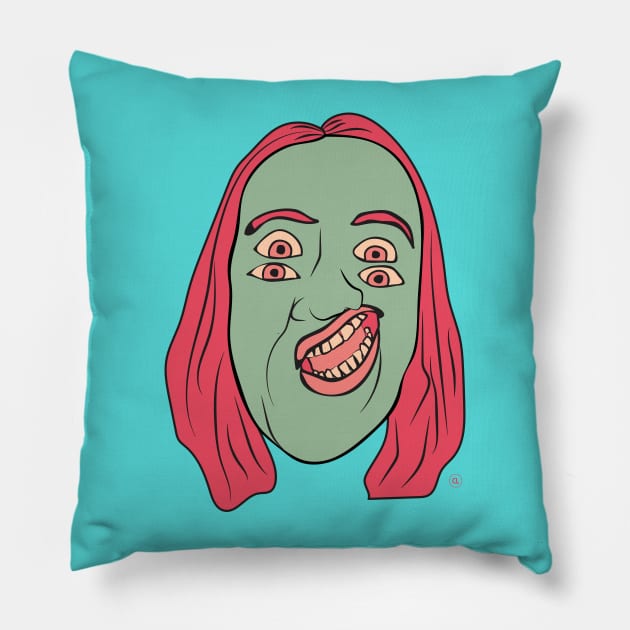 Looney Louie Pillow by CalebLindenDesign