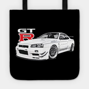 r34 gtr skyline v-spec Tote