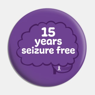 15 Years Seizure Free Pin