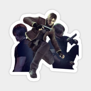 Trio Leon Kennedy resident evil without inscription Magnet