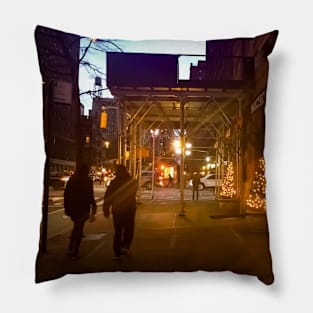 Amsterdam Ave, Upper West Side, Manhattan, NYC Pillow
