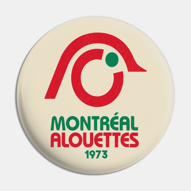 Retro Montreal Alouettes Pin by LocalZonly