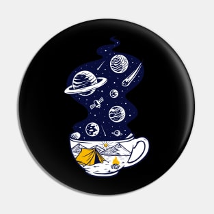 coffee and universe Pin