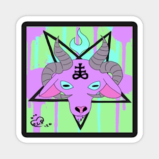 Pastel Goth SataniGoat V 2 Magnet