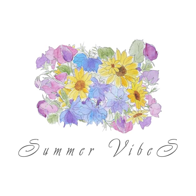 summer flowers arrangement by colorandcolor