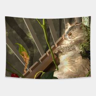 chonky cat Tapestry