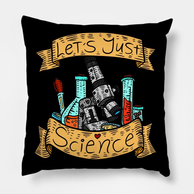 let's just science. vintage lab research art. Pillow by JJadx