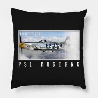 P51D Mustang Pilot Gift Battle of Britain Pillow