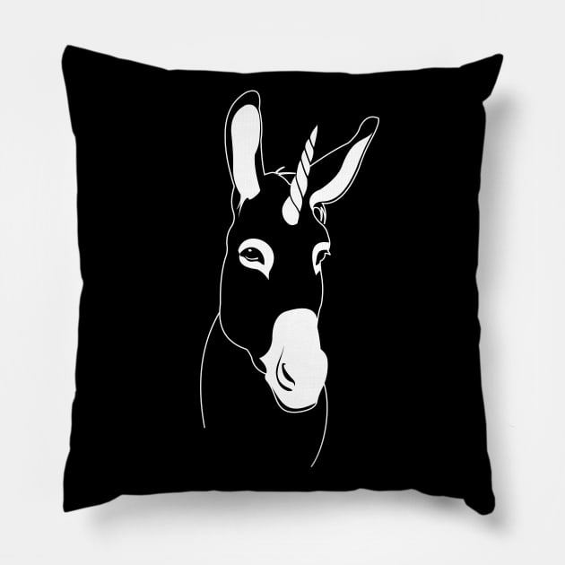 donkeycorn Pillow by ElectricPeacock