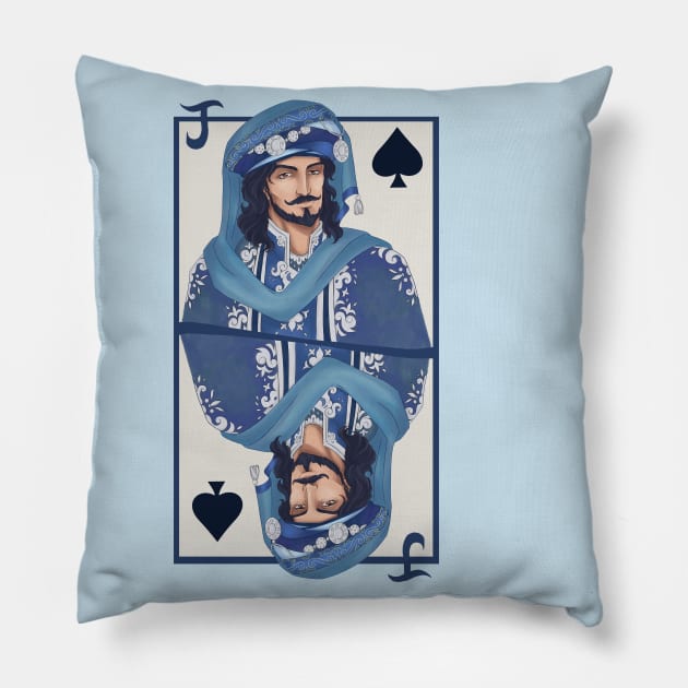 Baloot Prince Card Pillow by Memoalatouly