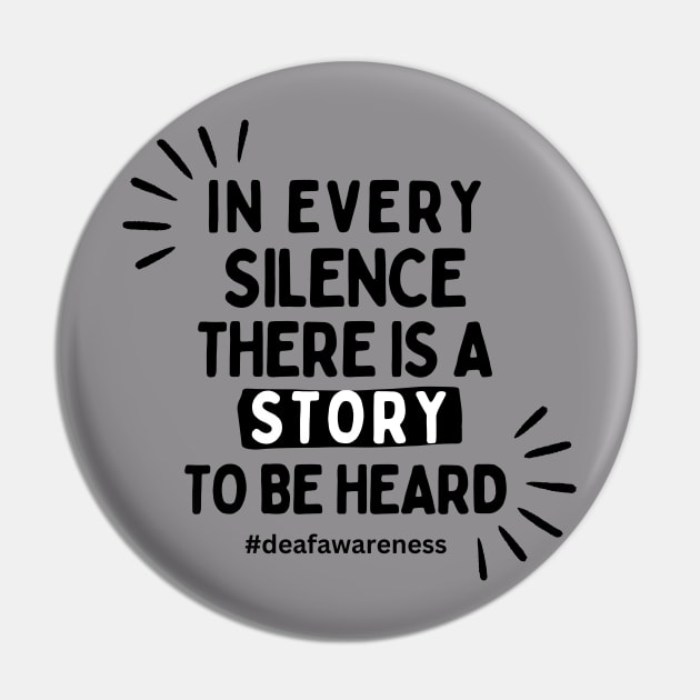 Deaf awareness Pin by DDCreates