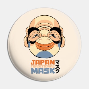 Traditional Japanese Mask Pin