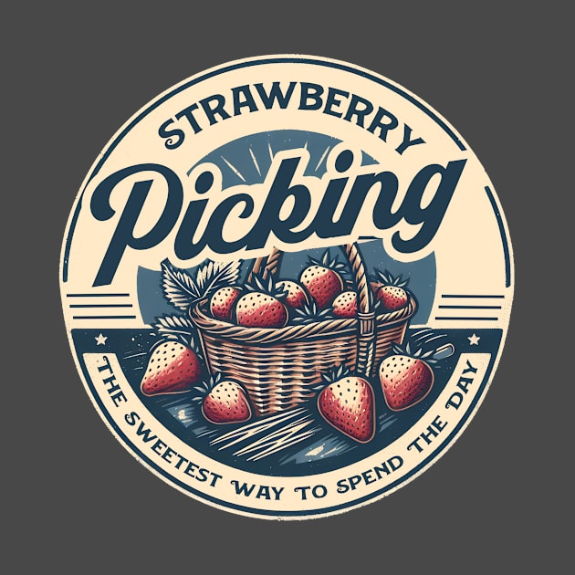 Strawberry Picking by WolfeTEES