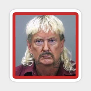 Donald Tiger King Trump Mugshot Magnet