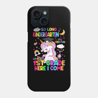 So Long Kindergarten Graduation Class 2024 Unicorn Girls Phone Case