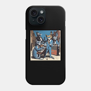 Jeffy and The Alley Cats, a Blues Band from the 1960’s made up of cats, Phone Case