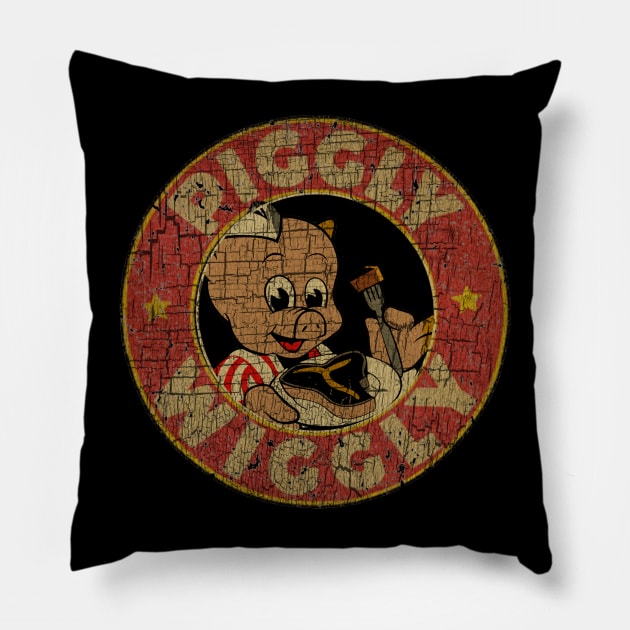 Vintage Piggly The Meat Pillow by misuwaoda