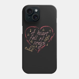 A heart full of song Phone Case