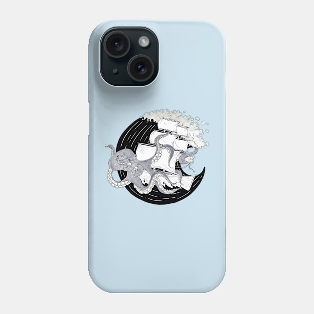 Rough Day at Sea Phone Case by ncprocter