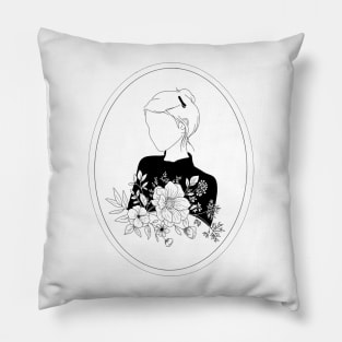 vintage girl 3 Pillow