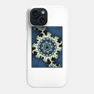 Blue Mandelbrot Fractal Phone Case