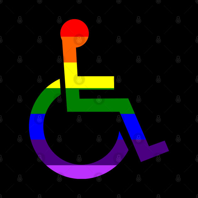 Disabled LGBTQ Pride by NatLeBrunDesigns