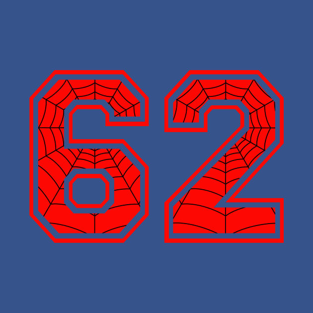 Number 62 by TWOFISTEDTEES